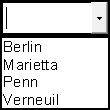 Editable drop-down list box glyph Editable drop-down list box glyph